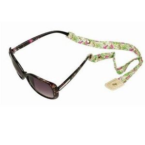 Lilly Pulitzer Sunglasses Croakies ELEPHANT EARS Cotton Sunglass Gold Trim